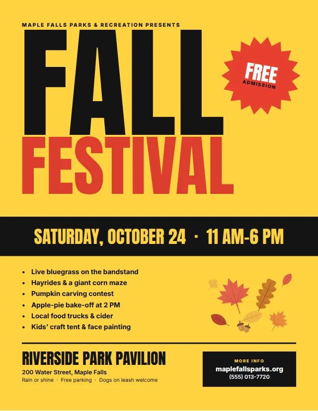 The Event Poster template